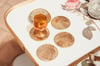 Six sous-verres en nacre