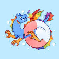 Image 3 of 2023 Pride Dragon Sticker