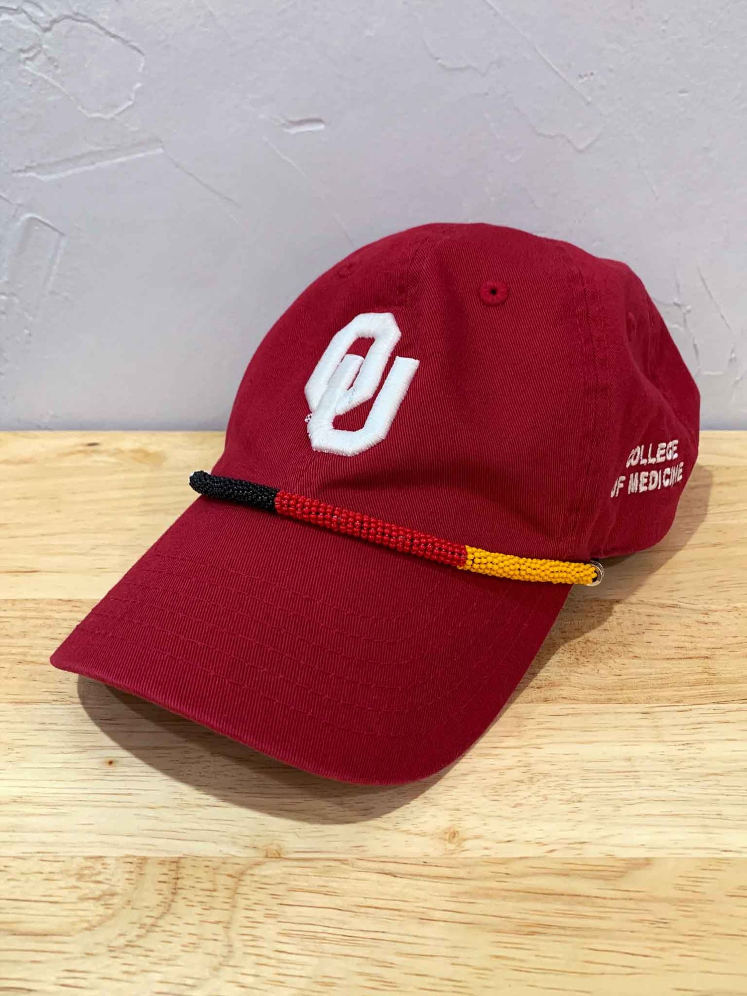 Image of OU Medicine Hat + Nish™ Beaded Rope - Red