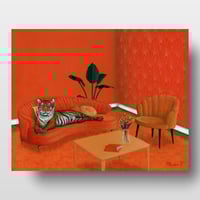 Image 1 of “Orange Tiger Room” Print