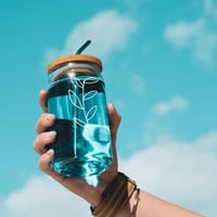 Greenery Clear Cup