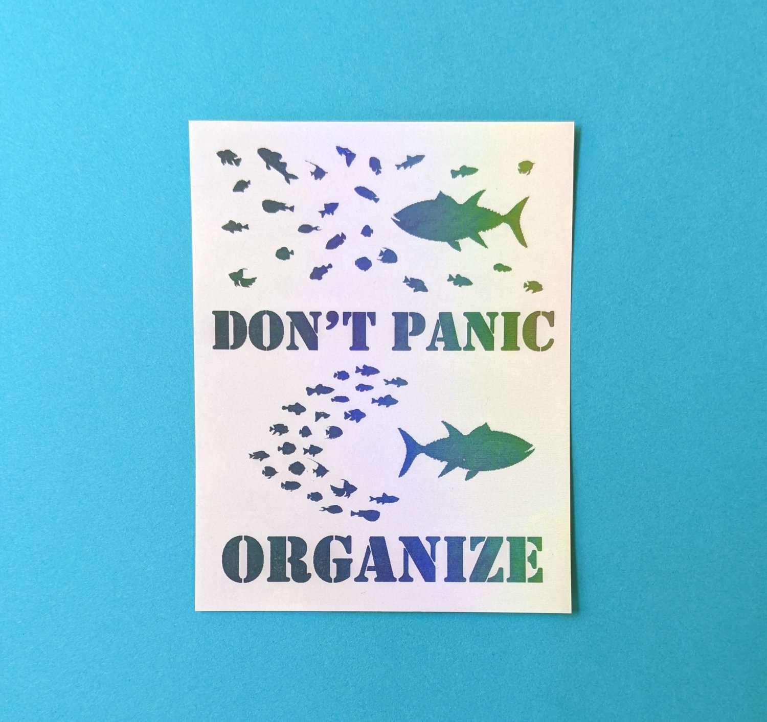 don't panic, organize! (sticker)