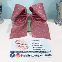 Rose Glitter Hairbow