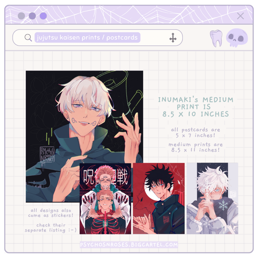 PRINTS & POSTCARDS ✧ Jujutsu Kaisen  [PREORDER]