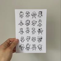 Image 2 of robo friends print
