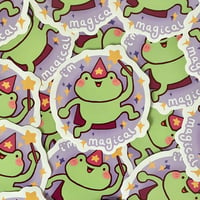 Image 2 of magical frog sticker