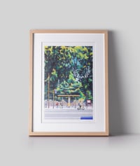 Image 3 of Kyōto-gosho bus stop (giclee Print, A4)