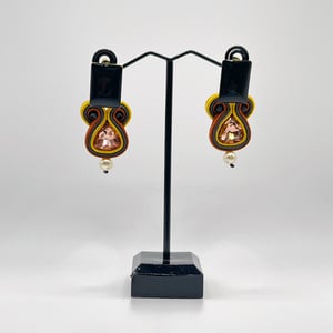 Pendientes soutache ZAMBEZE - Colores tierra