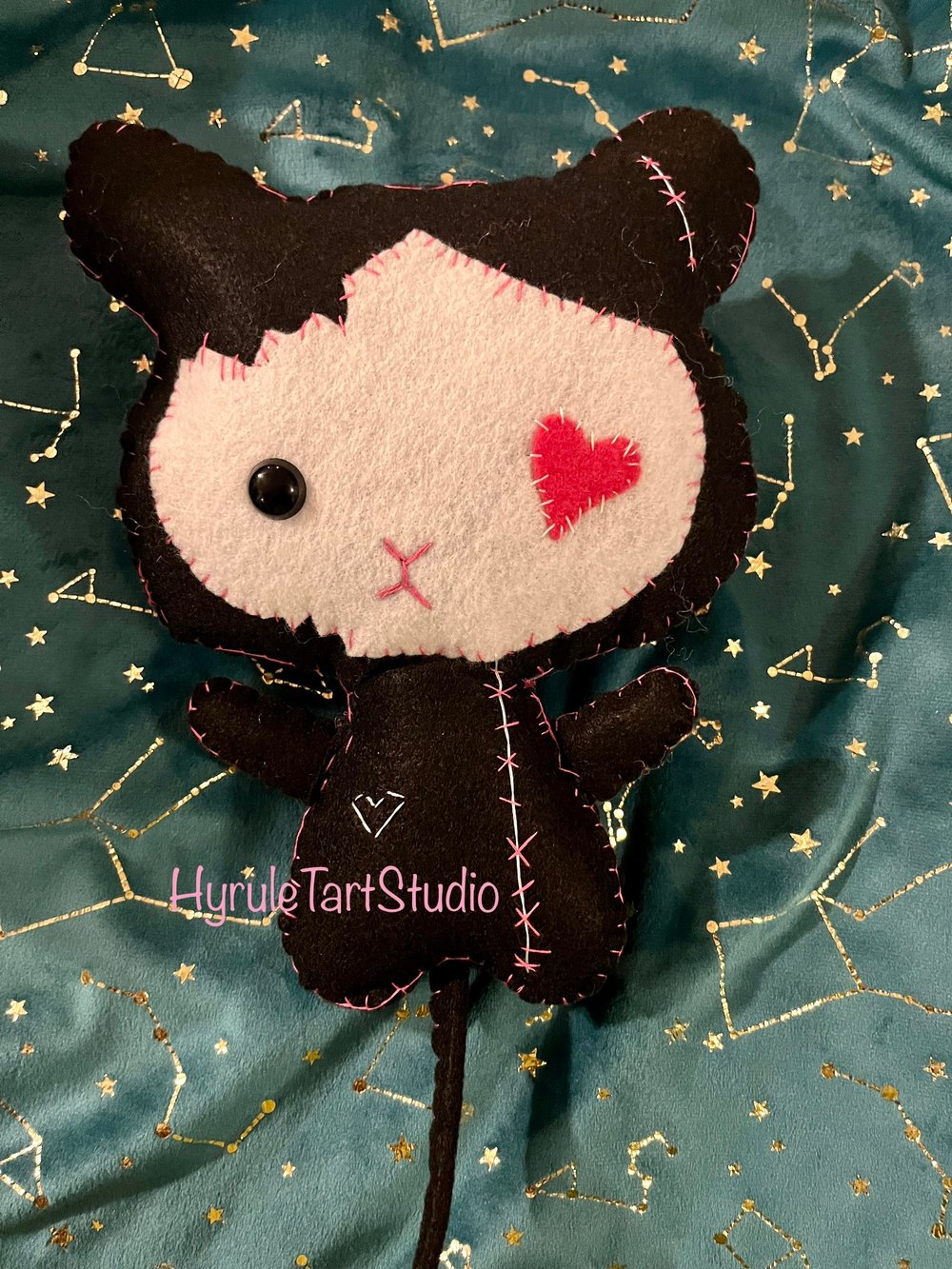 Handmade Voodoo Cat Plush Commission - Made to Order