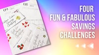 Image 1 of Savings Challenge Pack - Four Fun and Fabublous Challenges