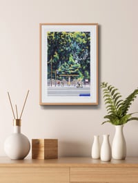 Image 3 of Kyōto-gosho bus stop (giclee Print, A3)