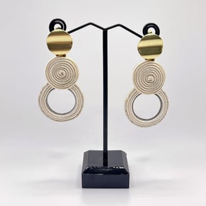 Pendientes soutache MEDELLIN - color crema