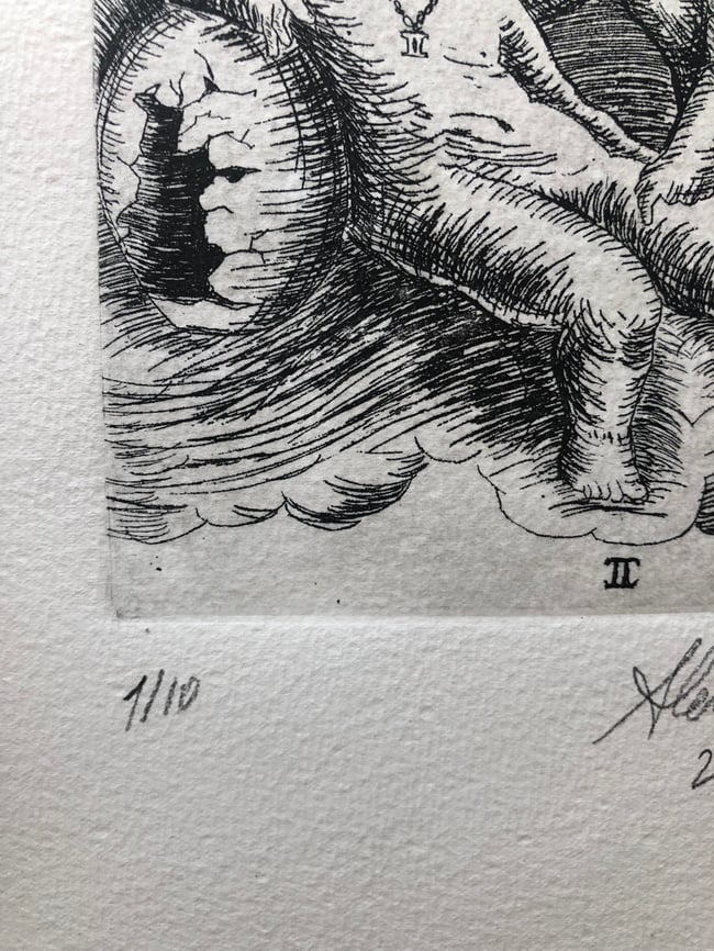 Incisione acquaforte Gemini