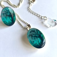 Image 1 of Twilight Weeping Tree Resin Jewellery Set