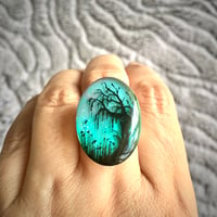 Image 1 of Twilight WeepingTree Resin Statement Ring