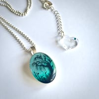 Image 1 of Twilight Weeping Tree Mini Resin Pendant