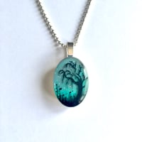 Image 1 of Twilight Weeping Tree Mini Resin Pendant