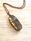 Labradorite and Copper Pendant