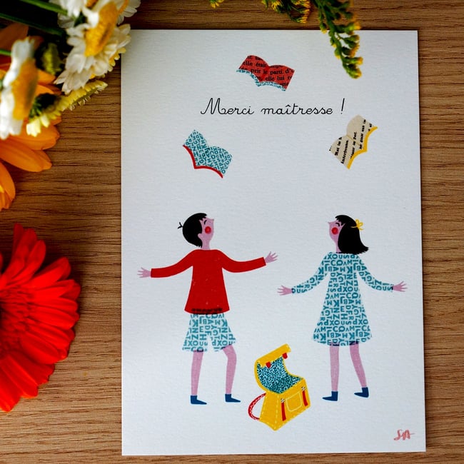 Carte les écoliers - possibilité de personnalisation