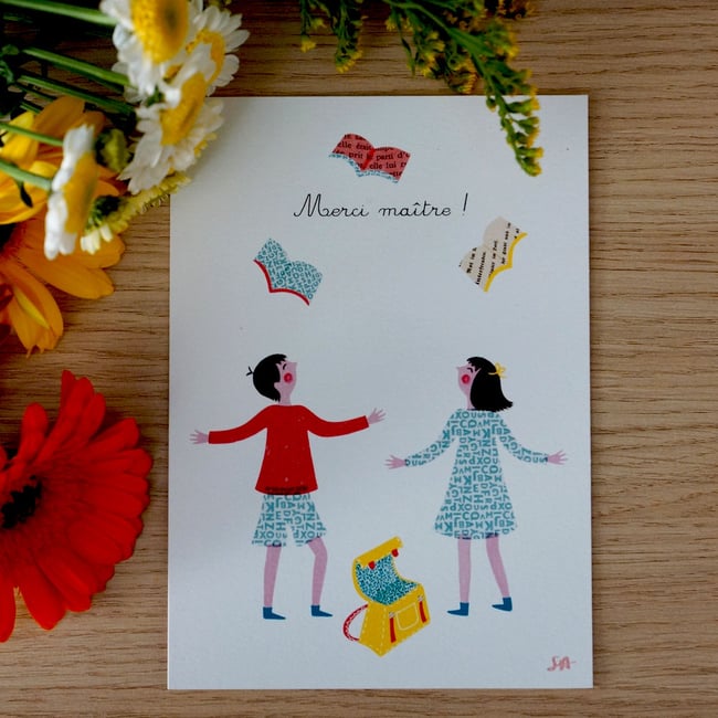 Carte les écoliers - possibilité de personnalisation