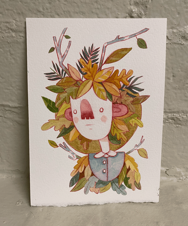 ORIGINAL ART: free bird //approx 5x7 //watercolor on paper