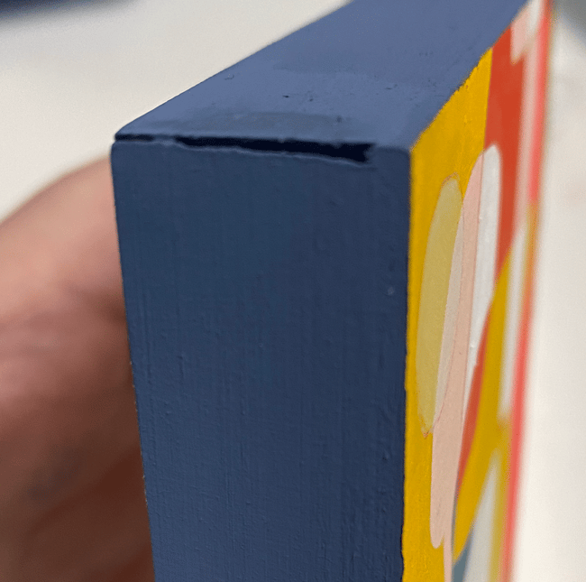 ORIGINAL ART: insolent noise 1 // 4x4 //mixed media on wood panel