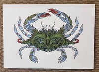 Image 2 of Swirly Crab Greeting Cards