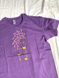 Image 2 of T-shirt massue coupée violet ou vert