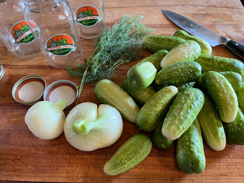 Quart of Compton Farm Pickles 