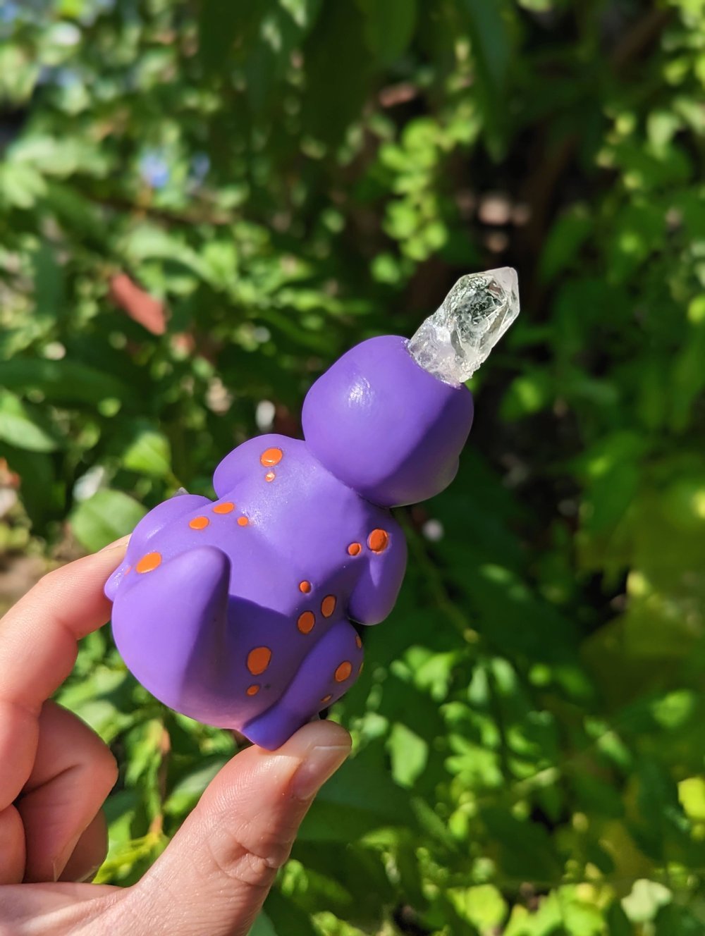 Hatchling's Adorasaurus Crystal Dino Troll 4"