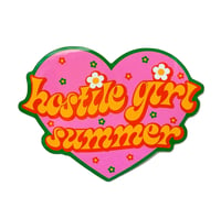 Image 1 of Hostile Girl Summer Sticker