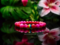 Image 4 of The Red Sunset Pride Bracelet + Rose Quartz Crystal Cock Stickers Full Set
