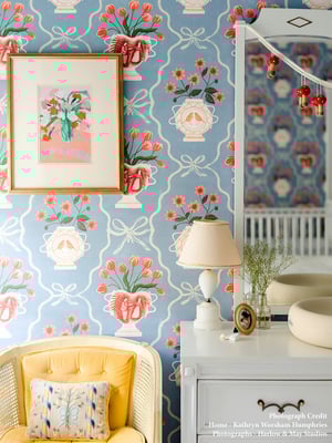 Image of Pre-order Romantic Vase Wallpaper