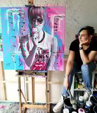 Image 1 of Original Painting - 'She's Like A Rainbow'