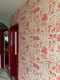 Image 5 of Pre-order Pink Toile Wallpaper