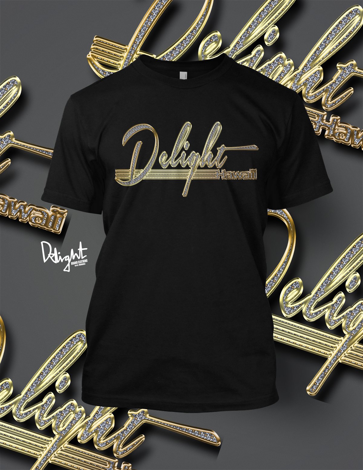 Golden Iced Out Delight Hawaii Tee