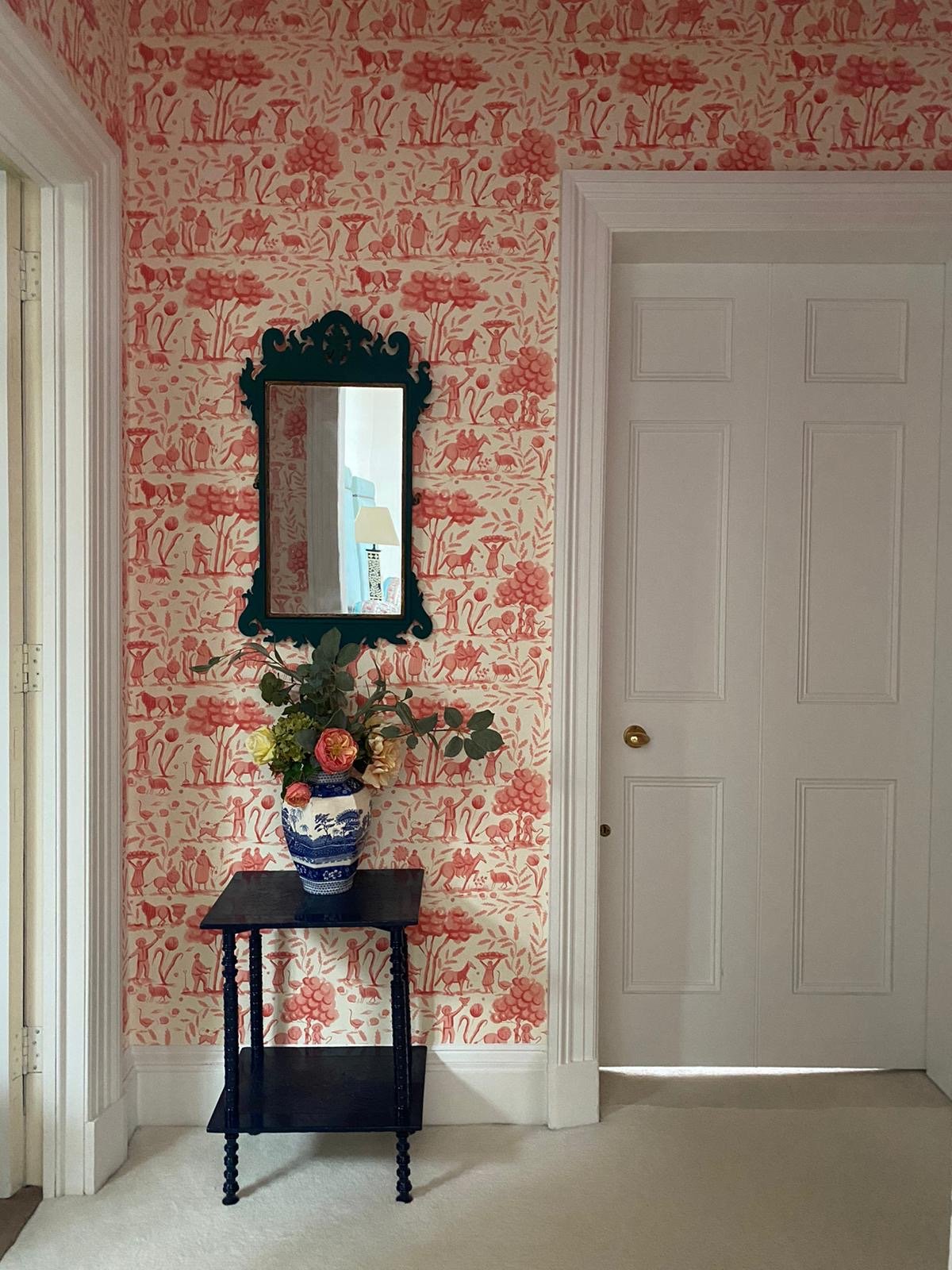 French Toile Wallpaper  Photos  Ideas  Houzz