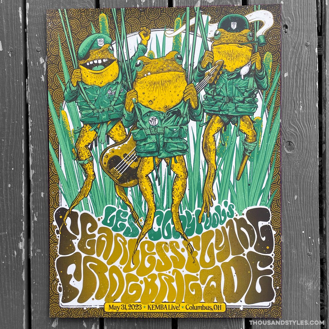 Les Claypool's Frog Brigade Official Gig Poster Artist Edition