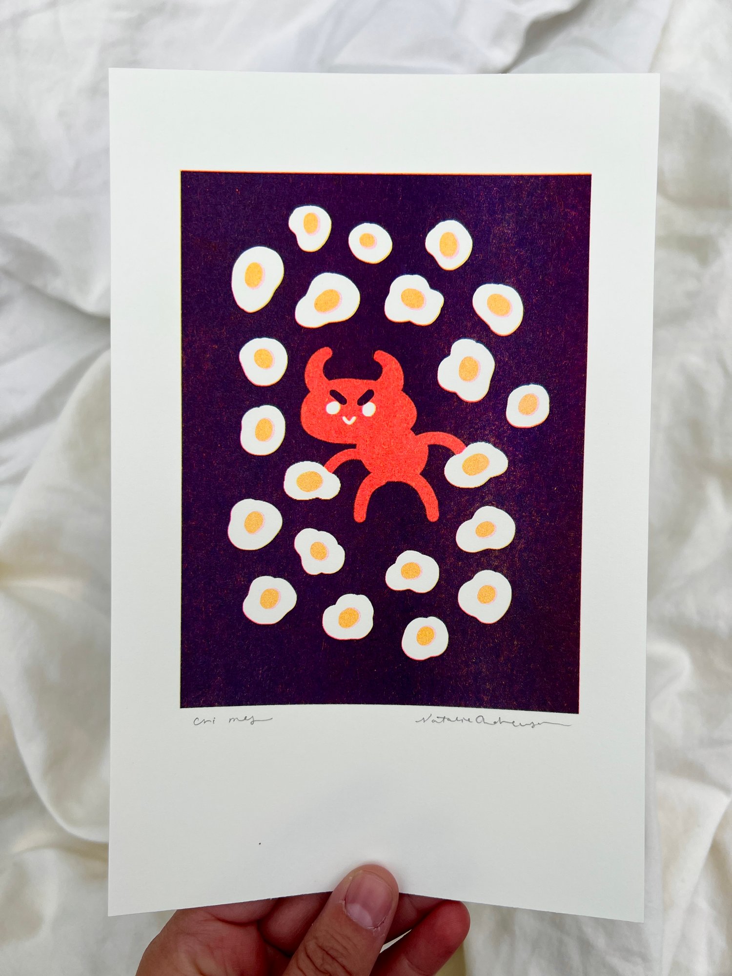 Eggy Demon Print