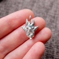 Image 3 of Demon head (silver/bronze)