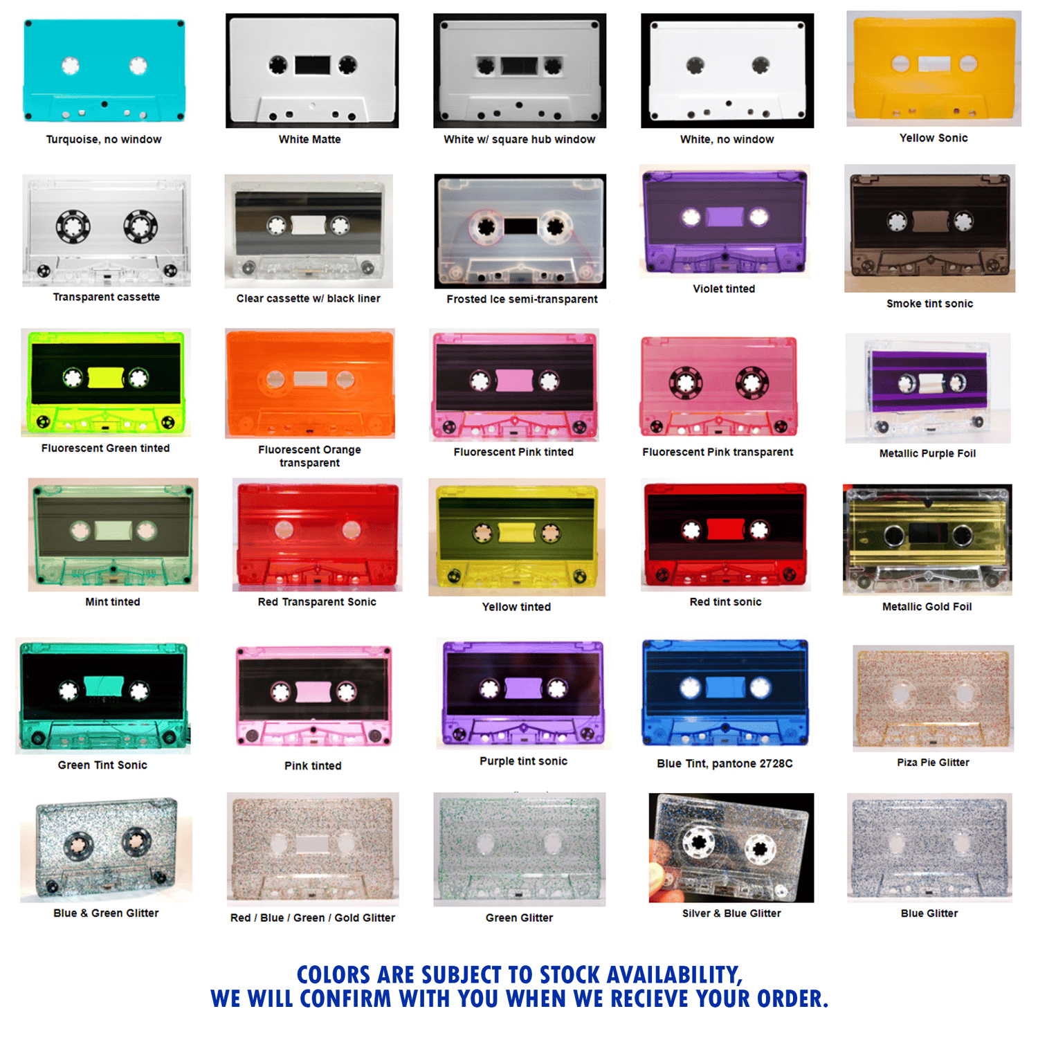 Duplication Cassette Audio à partir de 50 ex 