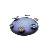 Image 1 of Base for Chikkoi Warriors (purple/flowers w/gold center)