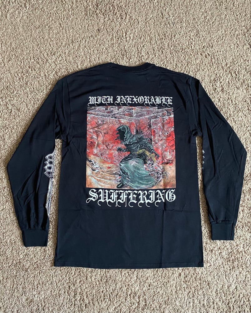 Image of WITH INEXORABLE SUFFERING LONG SLEEVE