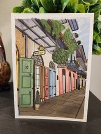 Image 1 of 5" x 7" Giclee Art Print - "Pirates Alley - New Orleans, LA"