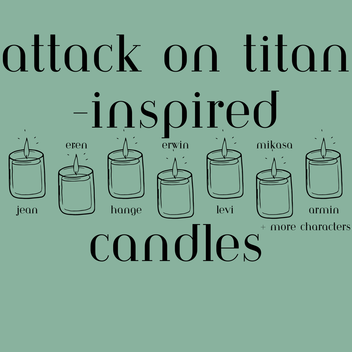 Image of AOT-Inspired Candles