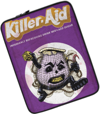 Image 1 of Killer-Aid Painfully Pleasurable Plum Laptop Case: Elegance Meets Horror in a Protective Shield