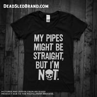 Image 1 of STR8 PIPES Unisex Short Sleeve V-Neck T-Shirt