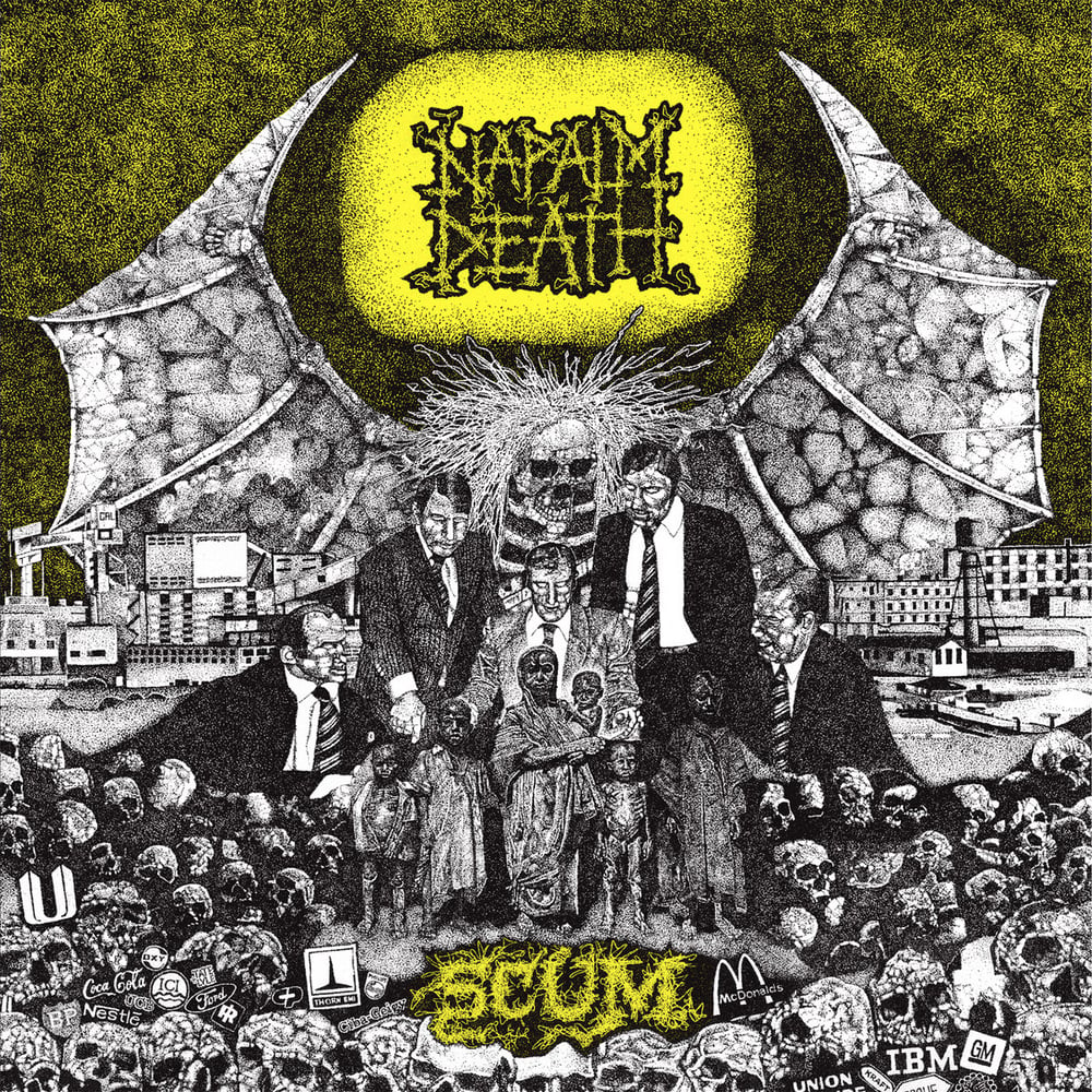Image of NAPALM DEATH - Scum LP (clear vinyl)