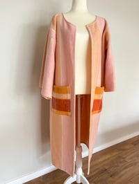 Image 1 of Blanket Coat Pastel Stripe