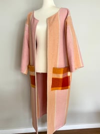 Image 3 of Blanket Coat Pastel Stripe